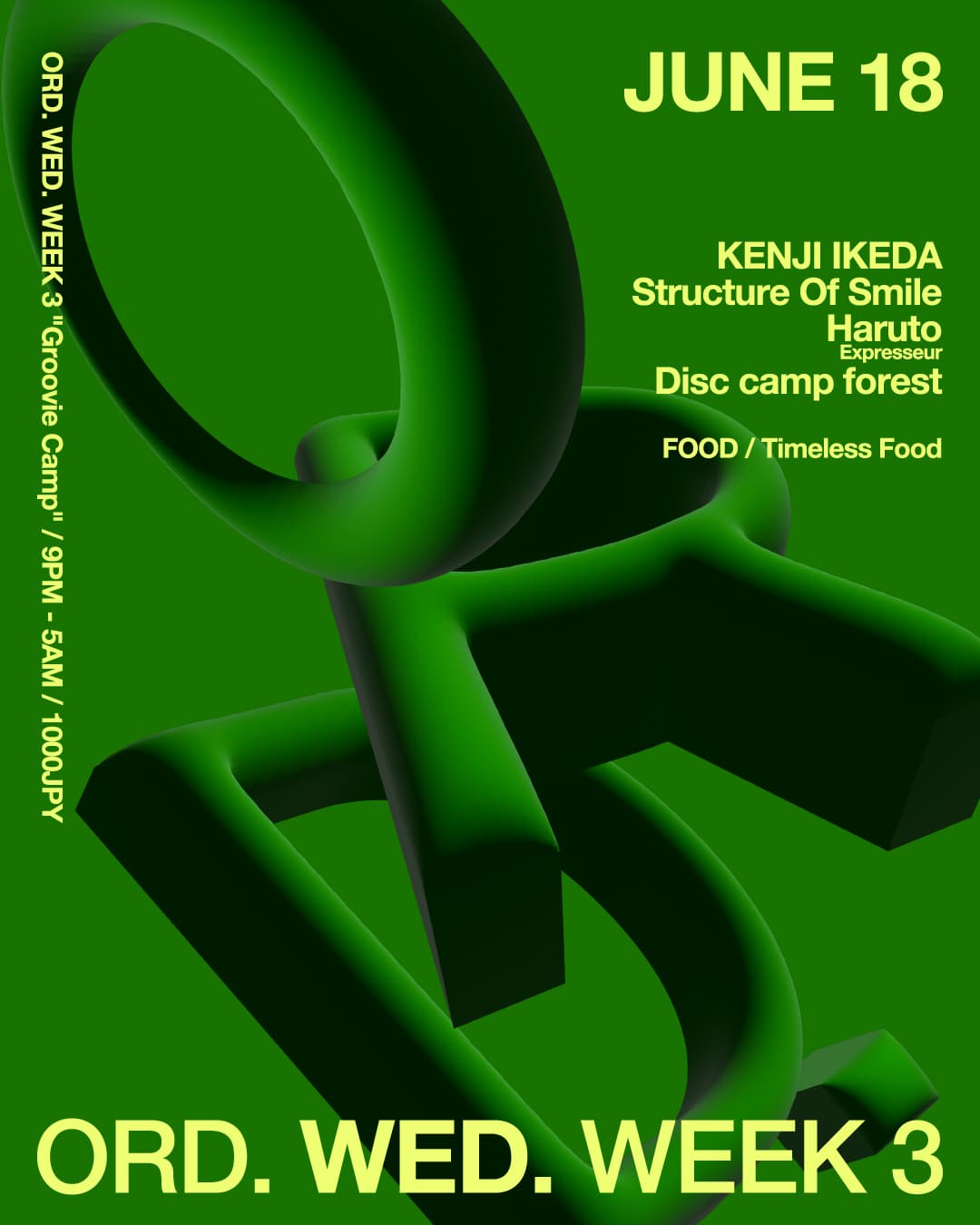 ORD.WED.WEEK3
"Groovie Camp"