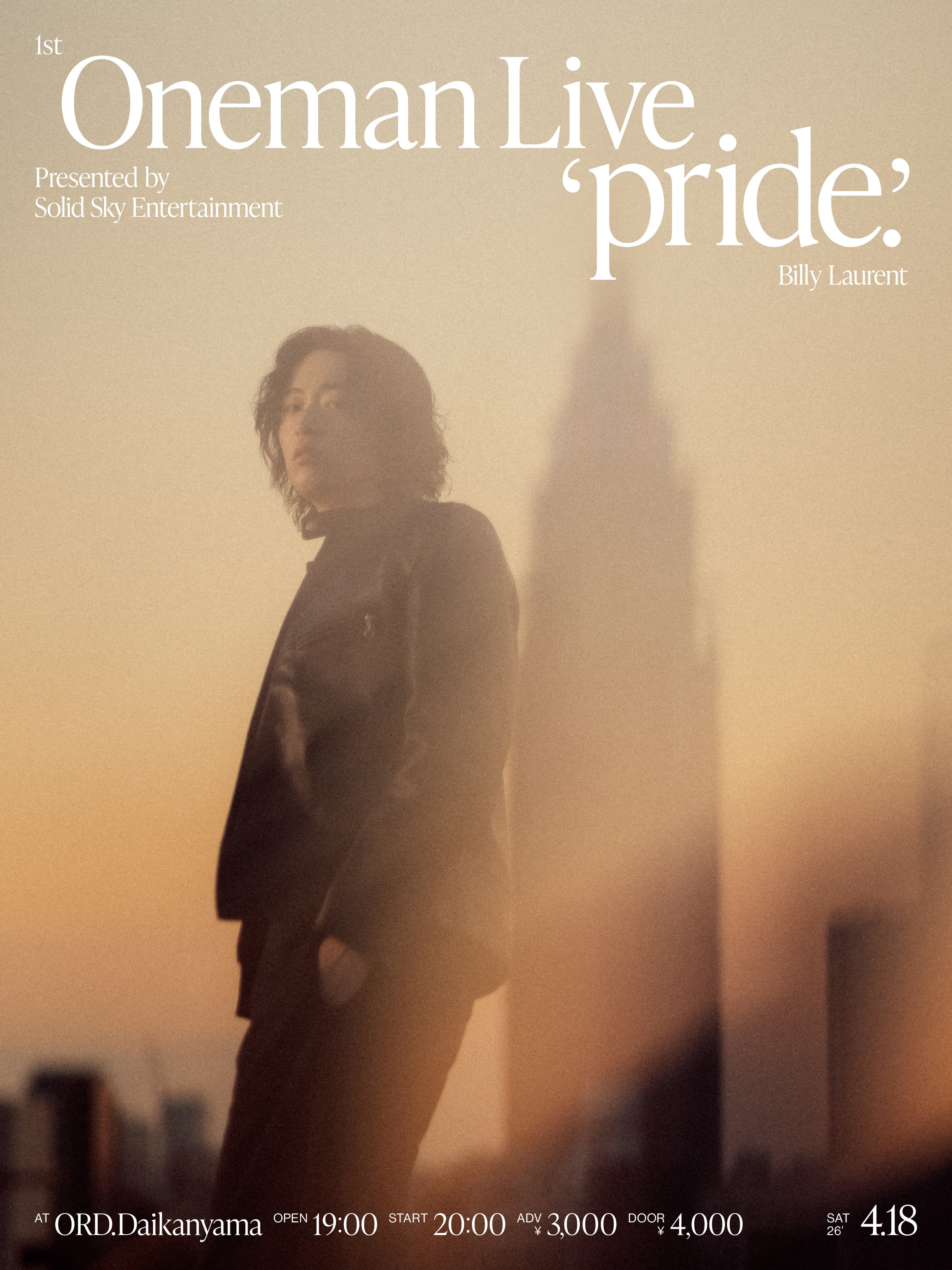 Billy Laurent 1st Oneman Live “pride.”