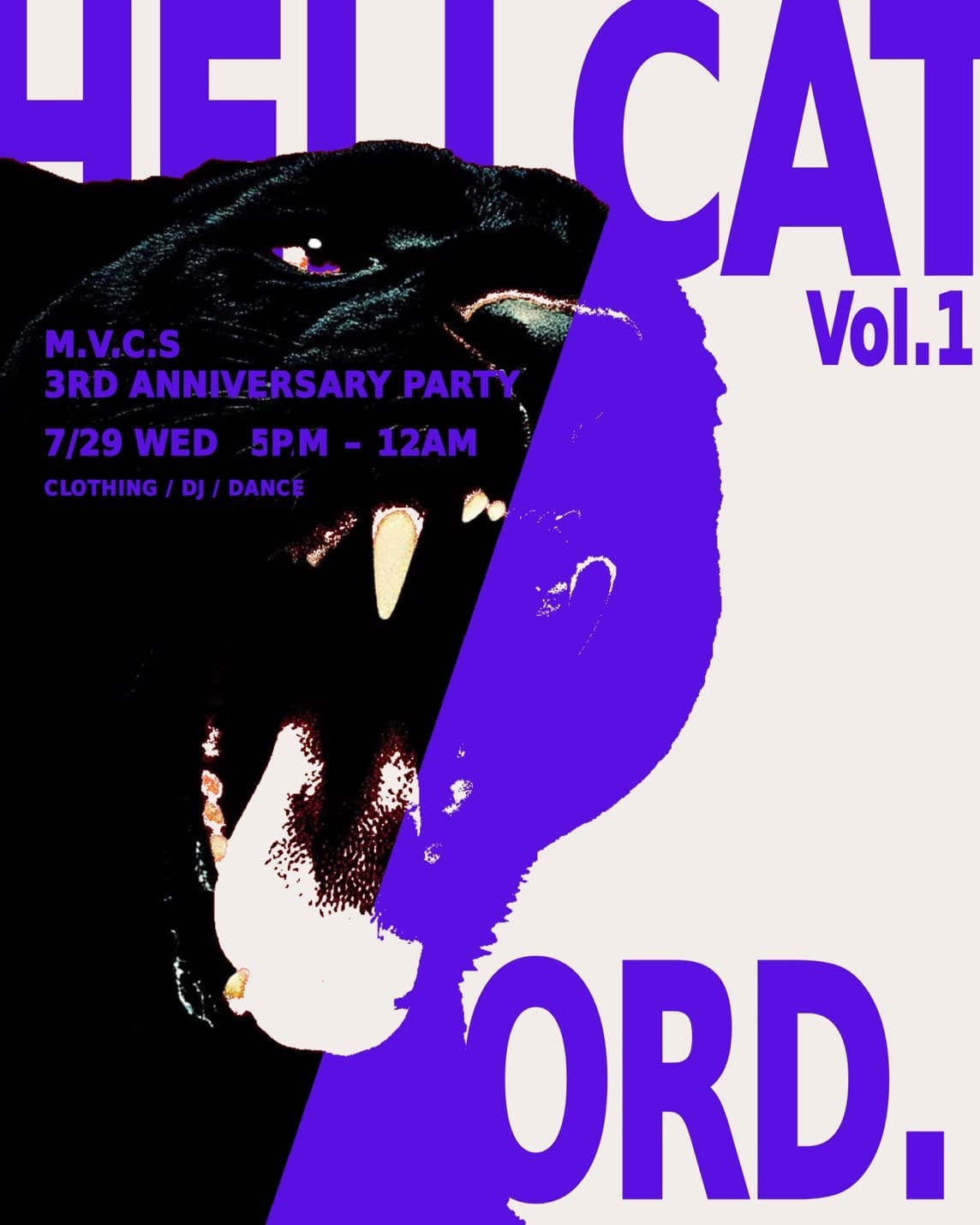 HELLCAT M.V.C.S 3rd ANNIVERSARY PARTY