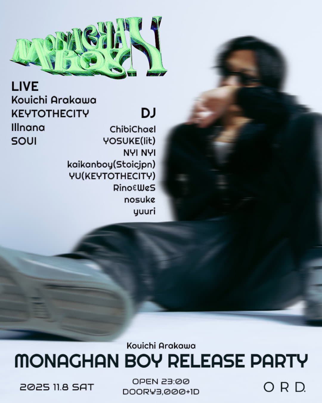 Kouichi Arakawa 3rd EP「MONAGHAN BOY」 Release Party