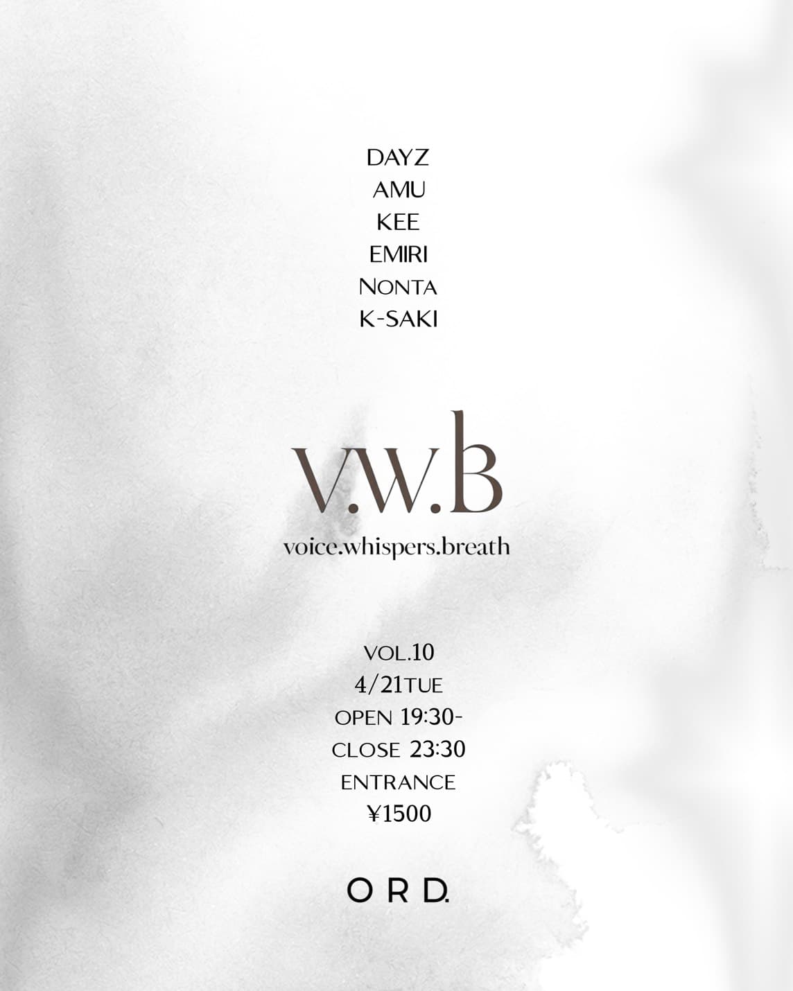 V.W.B voice.whispers.breath