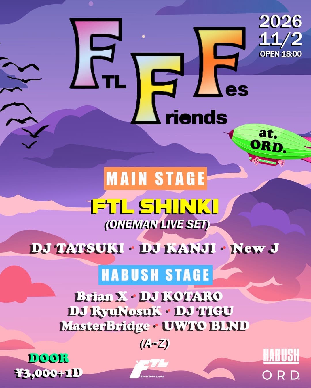 FTL SHINKI ONE MAN LIVE FTL Friends Fes