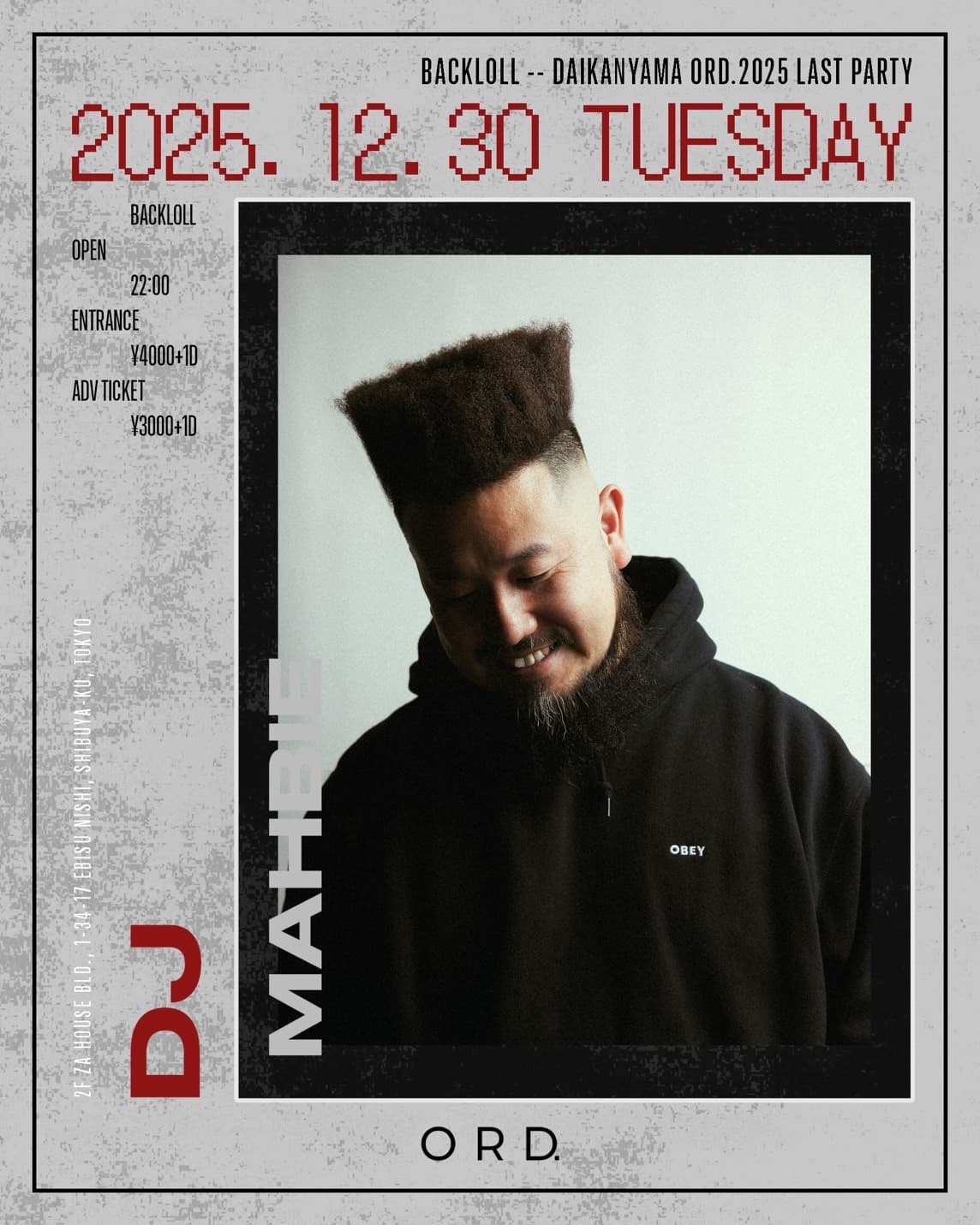 BackLoll -Daikanyama ORD. 2025 Last Party-