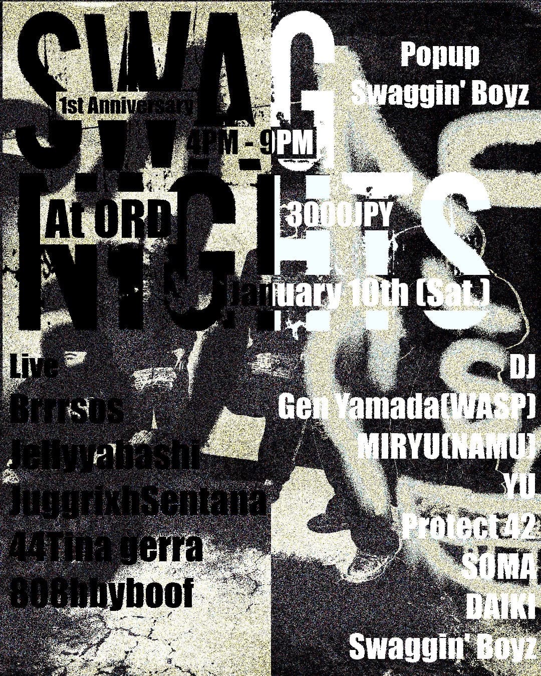 SWAG NIGHTS 1st Anniversary Party & Popup